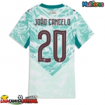 Camisa de Futebol Portugal Joao Cancelo #20 Equipamento Secundário Mulheres Mundo 2026 Manga Curta